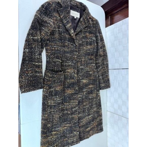 "ENZO ANGIOLINI" Wool Womens Trench‎ Coat, SZ M, Quiet Luxury, Old Money, Rustic - Picture 9 of 14